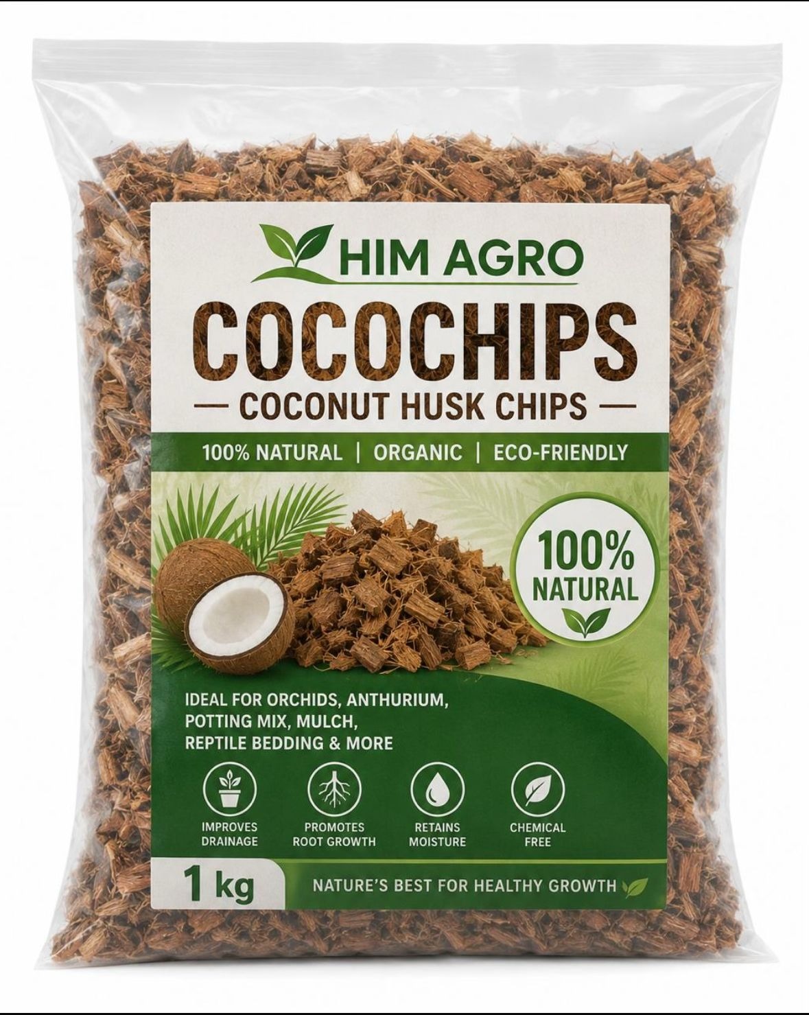 Cocochips coconut husk chips